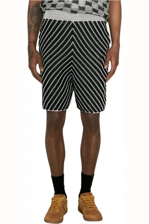 Isa Boulder Shorts, Herre, Sort, S, Uld, Chevron Strik Shorts