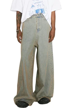 Vetements Jeans, Herre, Blå, W26, Denim, Vasket Denim Jeans