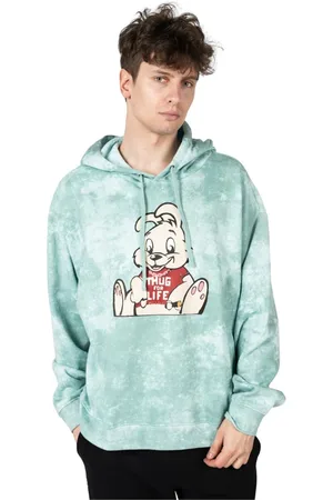 Guess Sweathshirts & Hoodies, Herre, Flerfarvet, XL, Uld, Hoodie med stilfuldt print