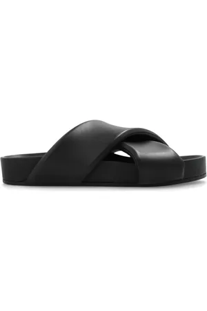 Jil Sander Sko, Herre, Sort, 44 EU, Læder, Læder Slides