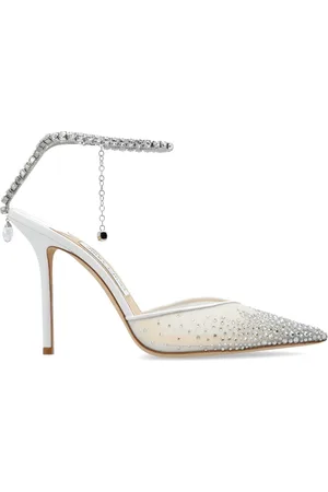 Jimmy Choo Sko, Dame, Hvid, 35 1/2 EU, Læder, ‘Seda’ Højhælede sko