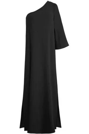 MARE DI LATTE Kjole, Dame, Sort, M, Bomuld, Chiraze Sort Asymmetrisk Bomuldskjole
