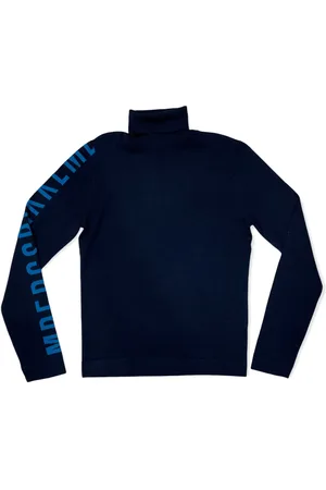 Bikkembergs Strik, Herre, Blå, M, Navy Regular Pull Sweater