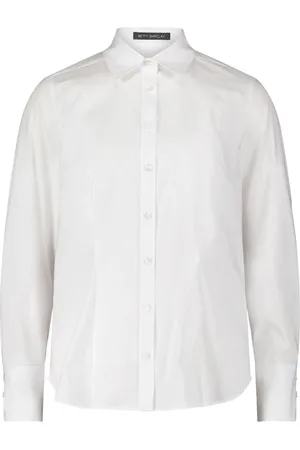 Betty Barclay Bluser & Skjorter, Dame, Hvid, L, Uld, Klassisk Skjortebluse