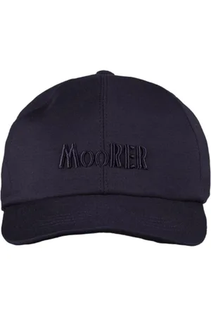 MOORER Tilbehør, Herre, Blå, M, Blød Viskose Baseballkasket med 3D-broderet logo