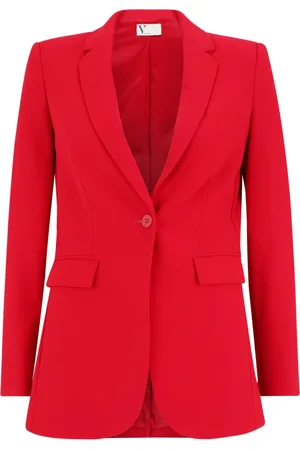 Vera Mont Jakke, Dame, Rød, XL, Lang blazer med lommer