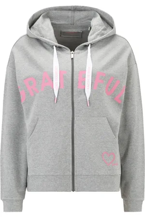 Betty Barclay Sweathshirts & Hoodies, Dame, Grå, M, Zip-throughs