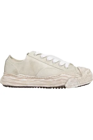 MIHARA YASUHIRO Sko, Herre, , 42 EU, Læder, Vintage Læder Lav Top Sneakers
