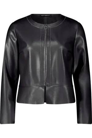 Betty Barclay Jakke, Dame, Sort, S, Kort Blazer med Lynlås