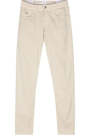 sartoria tramarossa Bukser, Herre, , W36, Bomuld, Linned/bomuld bukser med sidelommer
