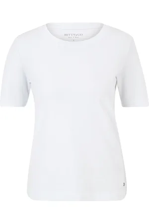Betty & Co Top, Dame, Hvid, M, Uld, Klassisk Rundhals T-shirt