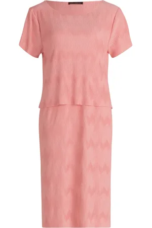 Betty Barclay Kjole, Dame, Lyserød, 2XL, Polyester, Lagdelt Kjole