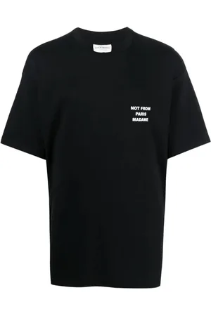 Drôle de Monsieur Top, Herre, Sort, M, Slogan T-shirts og Polos