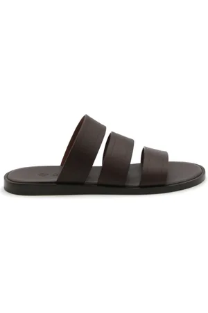 Loro Piana Sko, Herre, Brun, 41 EU, Læder, Tre-bånds Sandal