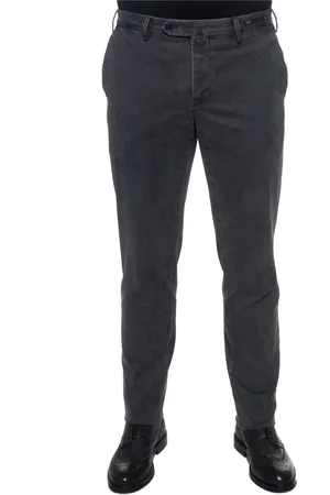 PT01 Bukser, Herre, Grå, 4XL, Bomuld, Slim Fit Chino med Marmor Effekt