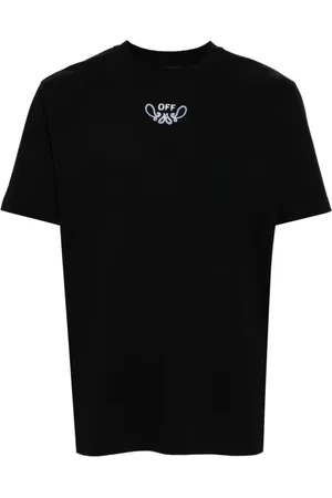 OFF-WHITE Top, Herre, Sort, XL, Bomuld, Sort Bandana Arrow T-shirt