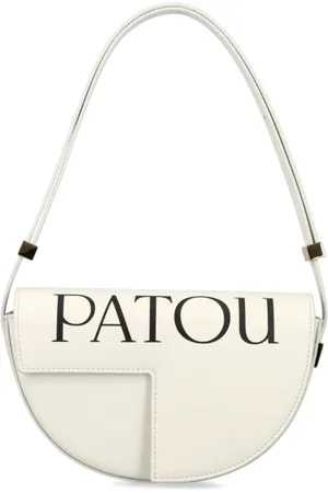Patou Taske, Dame, Hvid, ONE SIZE, Uld, Hvid Læder Skuldertaske