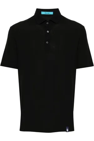DRUMOHR Top, Herre, Sort, M, Bomuld, Sort Bomuld Polo Skjorte