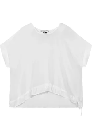 10 days Top, Dame, Hvid, S, Bomuld, Bluse med korte ærmer og afslappet pasform