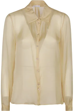 Patrizia Pepe Bluser & Skjorter, Dame, , XS, Uld, Stilfuld langærmet skjorte