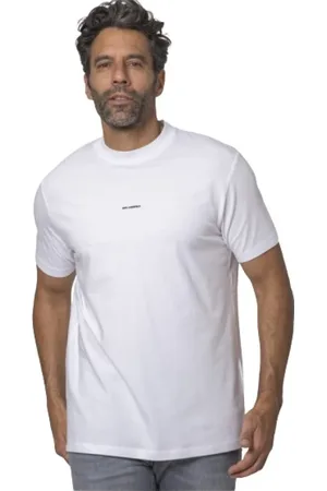 Karl Lagerfeld Top, Herre, Hvid, XL, Bomuld, Hvid Logo T-shirt Kortærmet Stretch