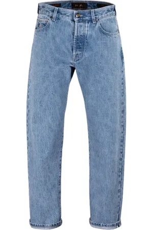 MOORER Jeans, Herre, Blå, W29, Denim, Denim 5-Lommebukser Inspireret af Typisk