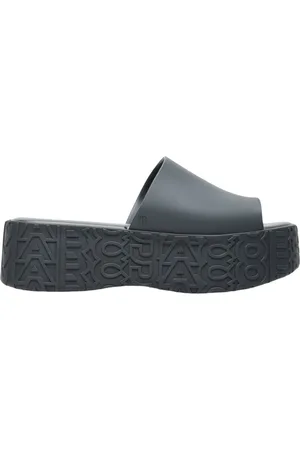 Melissa Sko, Dame, Sort, 37 EU, Præget PVC Platform Slides