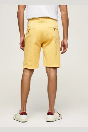 Pepe Jeans Shorts, Herre, Gul, W34, Bomuld, Stretch Bomuld Chino Bermuda Shorts