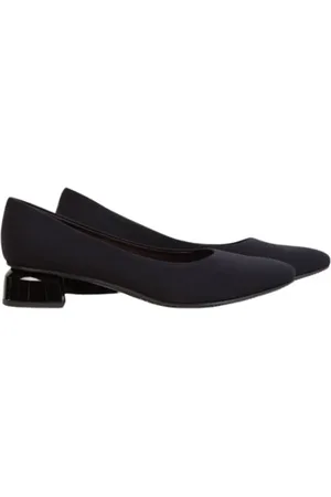 Brunate Sko, Dame, Sort, 38 1/2 EU, Læder, Sort læder slip-on sko med 3 cm hæl