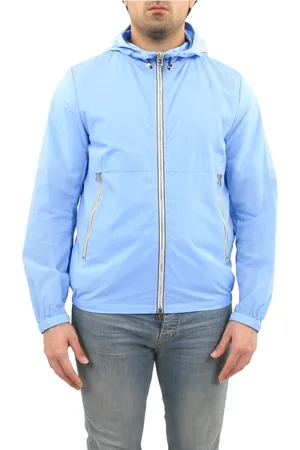 Woolrich Jakke, Herre, Blå, M, Uld, Crinkle Windbreaker Jakke
