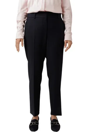 Windsor Bukser, Dame, Blå, 2XL, Polyester, Marineblå Straight Leg Bukser