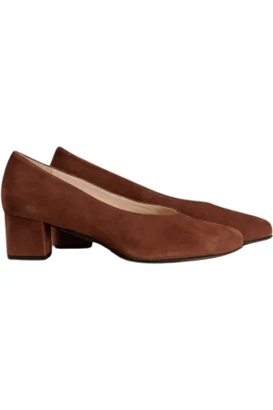 Hassia Sko, Dame, Brun, 37 1/2 EU, Læder, Elegant Ruskindspumpe Chestnut