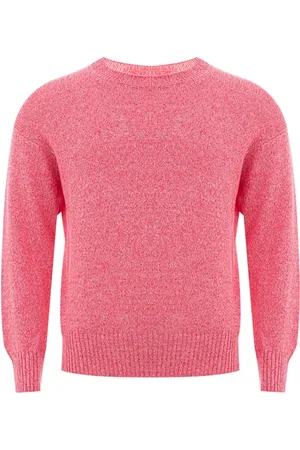 Gran Sasso Strik, Herre, Lyserød, L, Bomuld, Bomuld Crewneck T-shirt