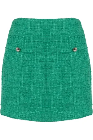 Guess Nederdel, Dame, Grøn, S, Polyester, Klassisk Nederdel