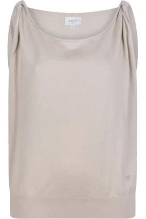 Dante 6 Top, Dame, , M, Bomuld, Luksuriøs sommertop med snoet knude