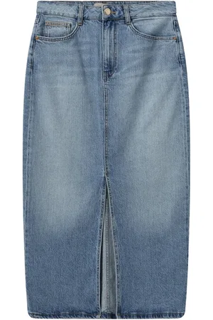 Mos Mosh Nederdel, Dame, Blå, W32, Denim, Denim Nederdel MMMella