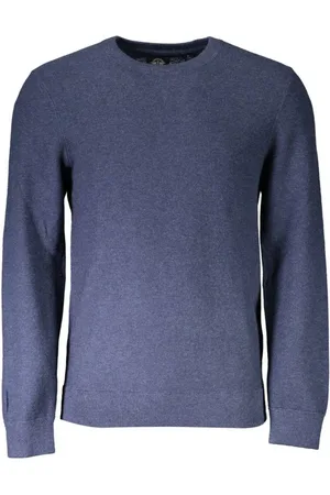 Dockers Strik, Herre, Blå, 2XL, Bomuld, Blå Bomuld Crew Neck Sweater