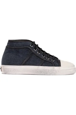 Dolce & Gabbana Sko, Herre, Blå, 42 EU, Vintage Mid-Top Sneakers Made in Italy