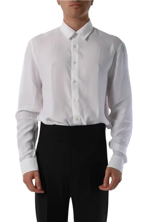 Patrizia Pepe Skjorte, Herre, Hvid, XL, Jacquard Viskose Twill Skjorte