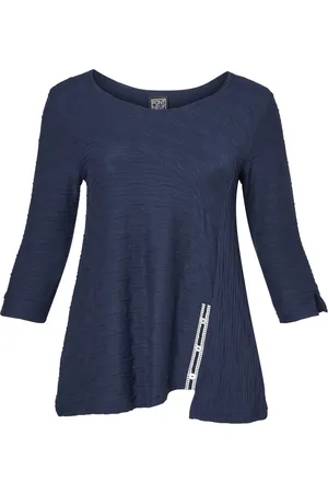 Pont Neuf Bluser & Skjorter, Dame, Blå, 2XL, Marineblå Caya Tunika