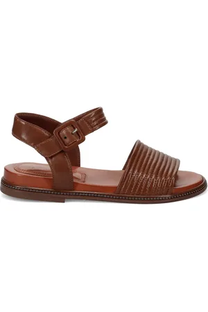 Lorenzo masiero Sko, Dame, Brun, 38 EU, Læder, Brun Læder Sandaler Komfort Stil