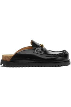VERSACE Sko, Herre, Sort, 40 EU, Sort Medusa Head Sandaler
