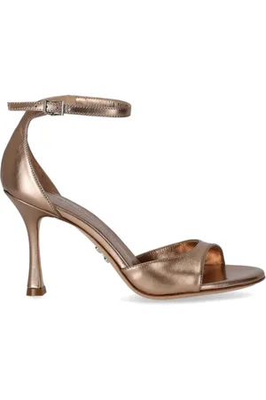 SERGIO LEVANTESI Sko, Dame, Brun, 41 EU, Læder, Kobber Hælet Sandal Hope Model