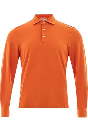 Gran Sasso Top, Herre, , L, Bomuld, Langærmet Pique Polo Shirt