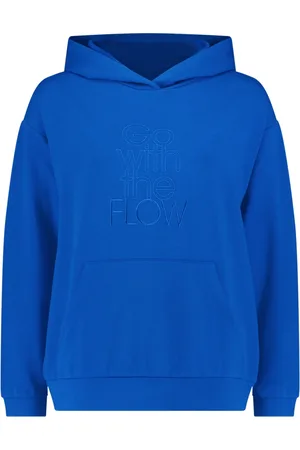 Betty Barclay Sweathshirts & Hoodies, Dame, Blå, S, Hættetrøje Chic Stil