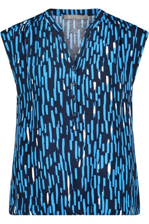 Betty & Co Top, Dame, Blå, M, Grafisk Print Blusetop