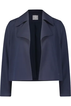 Betty & Co Jakke, Dame, Blå, 3XL, Afslappet jakke med krave