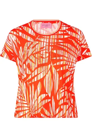 Betty Barclay Top, Dame, Rød, M, Blomstret Casual Skjorte med Elastik