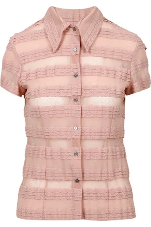 Nº21 Bluser & Skjorter, Dame, Flerfarvet, XL, Uld, Crepe Effekt Vævet Mock Neck Skjorte