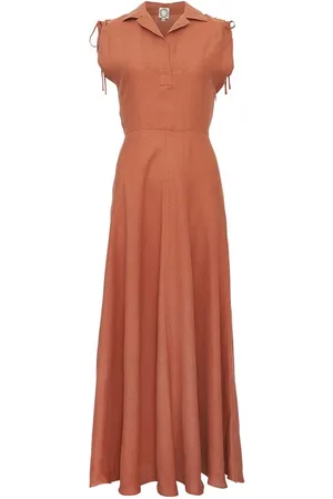 Inès de la Fressange Kjole, Dame, Brun, XS, Uld, Violine DAY Dress - Violine Dagkjole